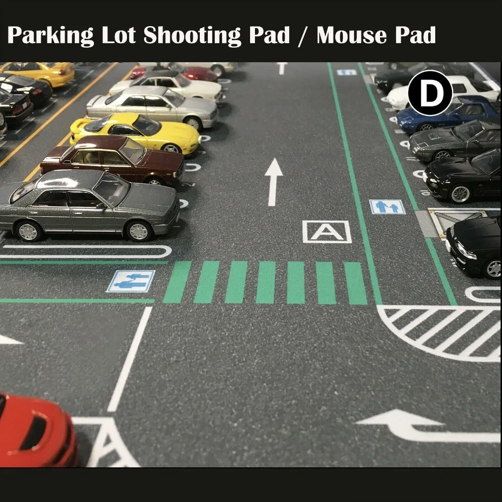 1/64 Mini Garage Display Mat - Scale Model Parking Mouse Pad desk accessories tapis de souris alfombrillas gaming