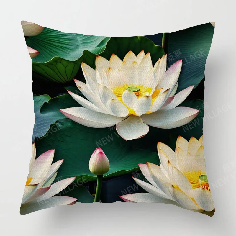 النباتات الاستوائية نمط وسادة مجموعة غرفة نوم مقهى ديكور ins نمط غرفة المعيشة أريكة وسادة مجموعة رمي المخدة 40x40 سنتيمتر 45x45 سنتيمتر #3