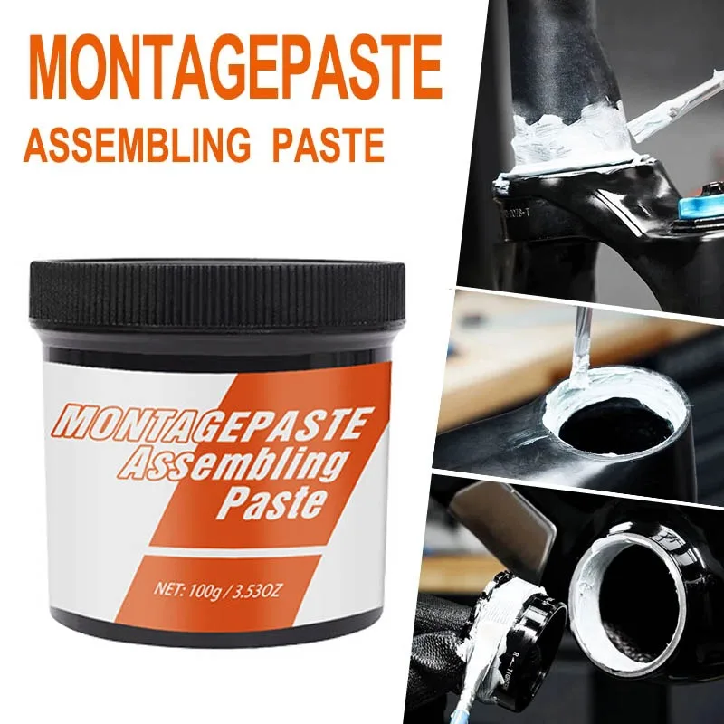 Grasa para Interficies de Bicicleta, Grasa para Montaje de Bicicletas de Montaña y Carretera, Lubricante para Mantenimiento de Grupo de Pedales y Eje Central, Pasta para Interficies