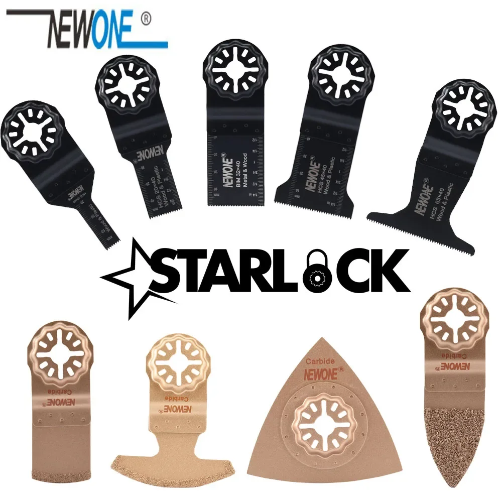 

NEWONE 1pc HCS STARLOCK Carbide Oscillating Tools Saw Blades Multi-tool Renovator blade for Wood Plastic working Remove Soils