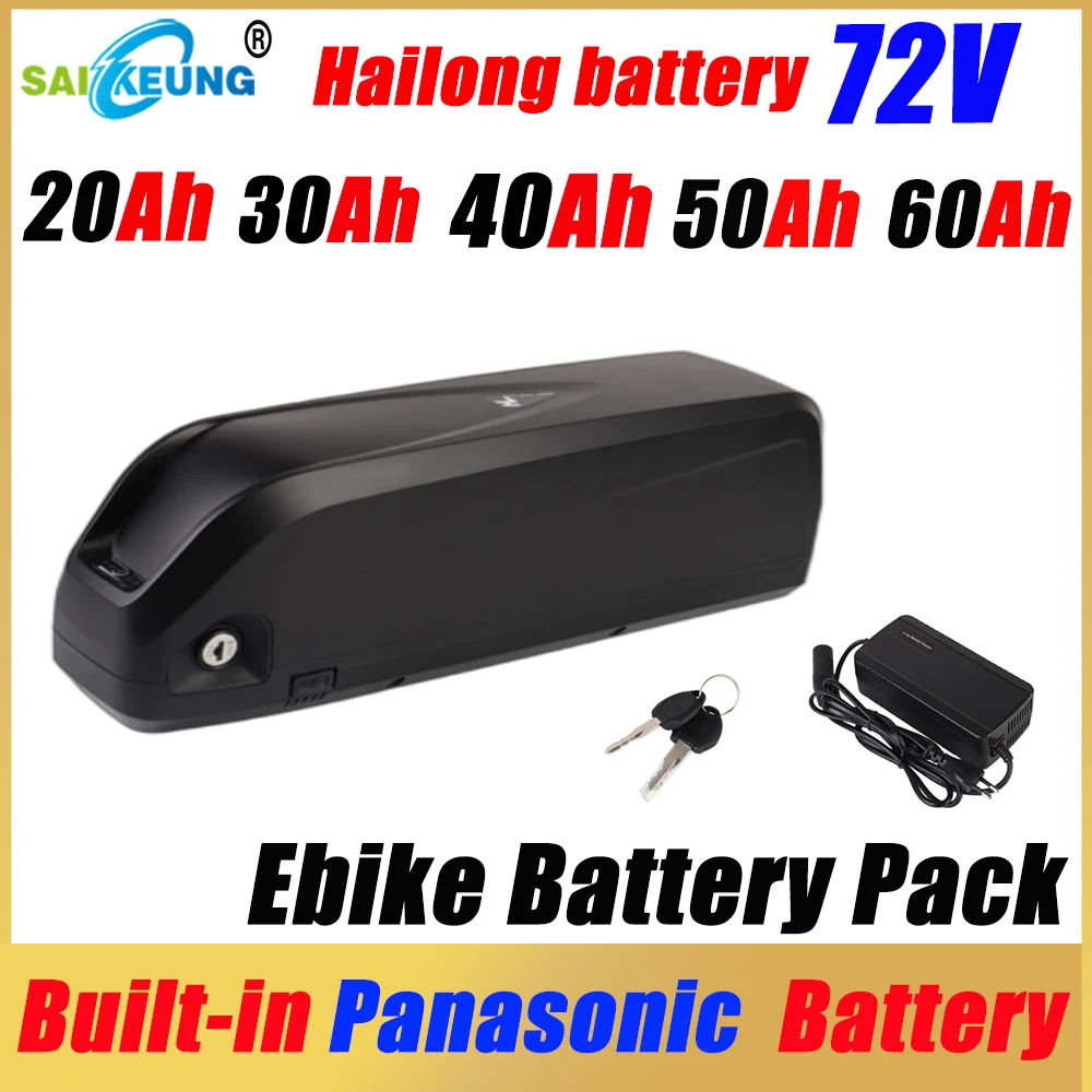 

Hailong 72v 60ah 50ah E Bike Akku 20ah 30ah 40ah Lithium Battery 52 48v Electric Bicycle Aostirmotor S07-b Ebike 250-3000w Motor