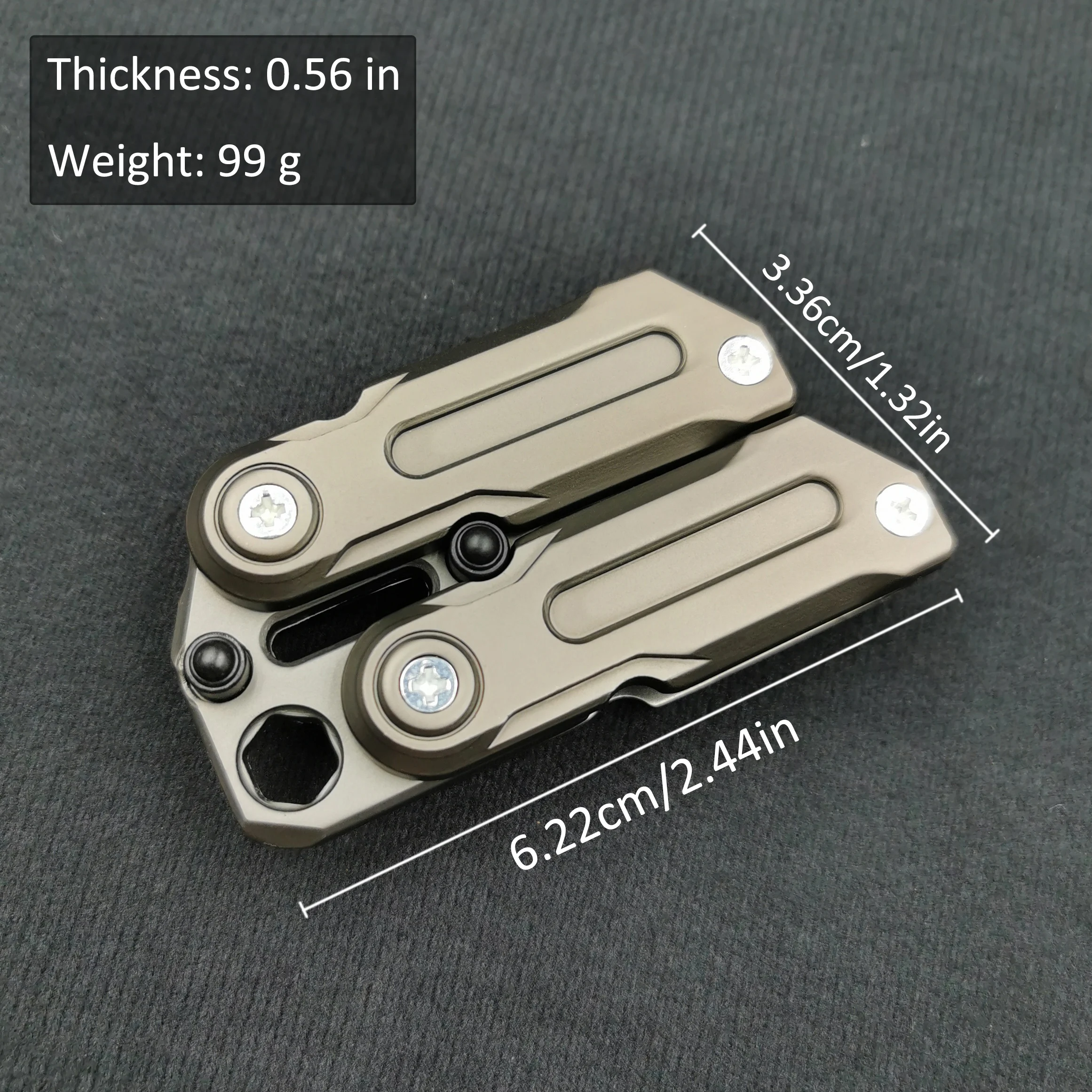 Magnetische Fidget-Münze EDC Erwachsenen-Dekompressionsspielzeug Angst- und Stressabbau Multifunktionaler Crowbar Fidget Slider Spinner Geschenk – Detail 9