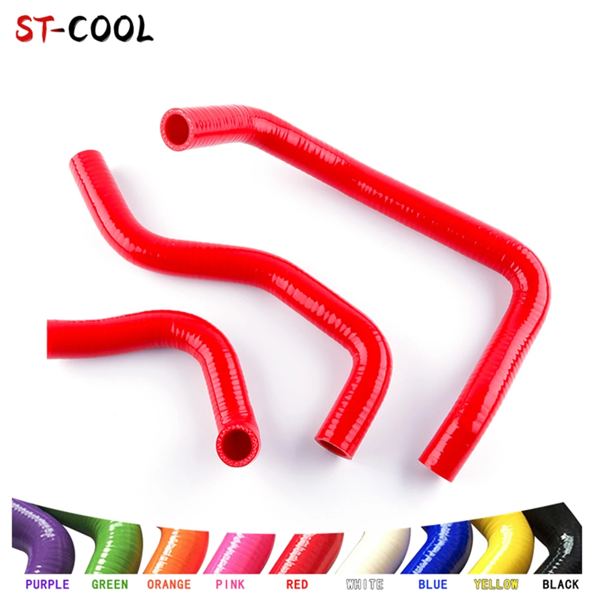 For 2003-2008 Kawasaki Ninja ZX6R ZX-6R ZX600 2004 2005 2006 2007 Silicone Radiator Hoses Tubes Piping Kit 3Pcs 10 Colors