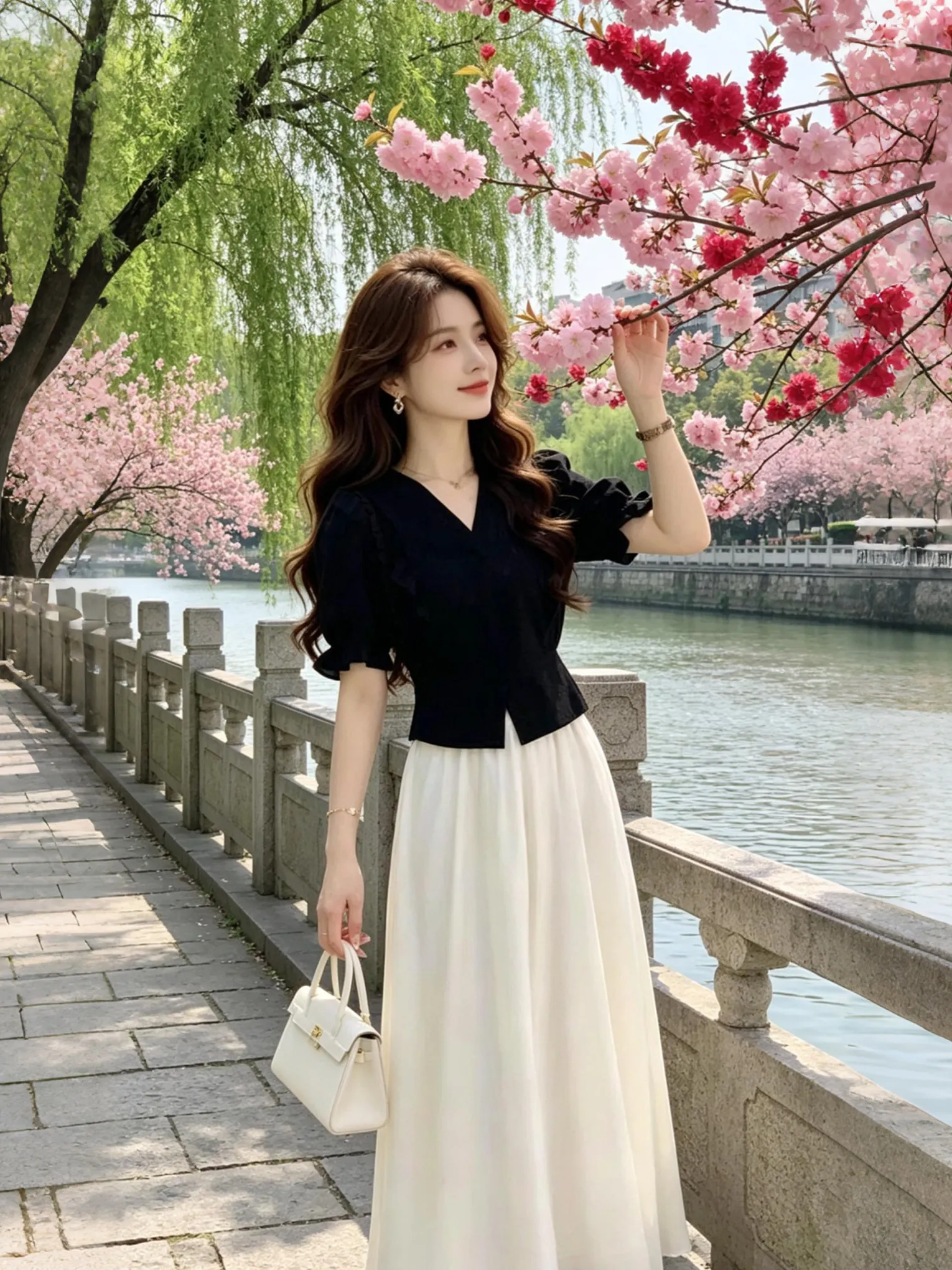 

Elegant Casual Summer 2026 Fashion Set High Waist Trousers Skirt Top Women's Business Casual Wear Comfortable Short Sleeve
