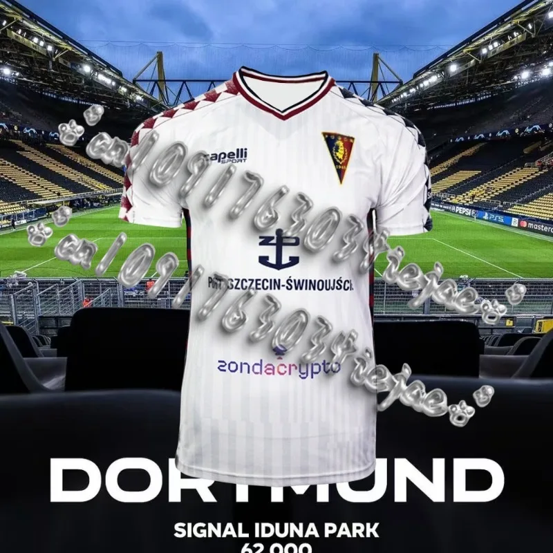 เสื้อฟุตบอลทีมชาติโปแลนด์ ปี 2025 แบบแห้งเร็ว รุ่นพิเศษสำหรับผู้ชาย/เด็ก  ทีม Pogoń Szczecin