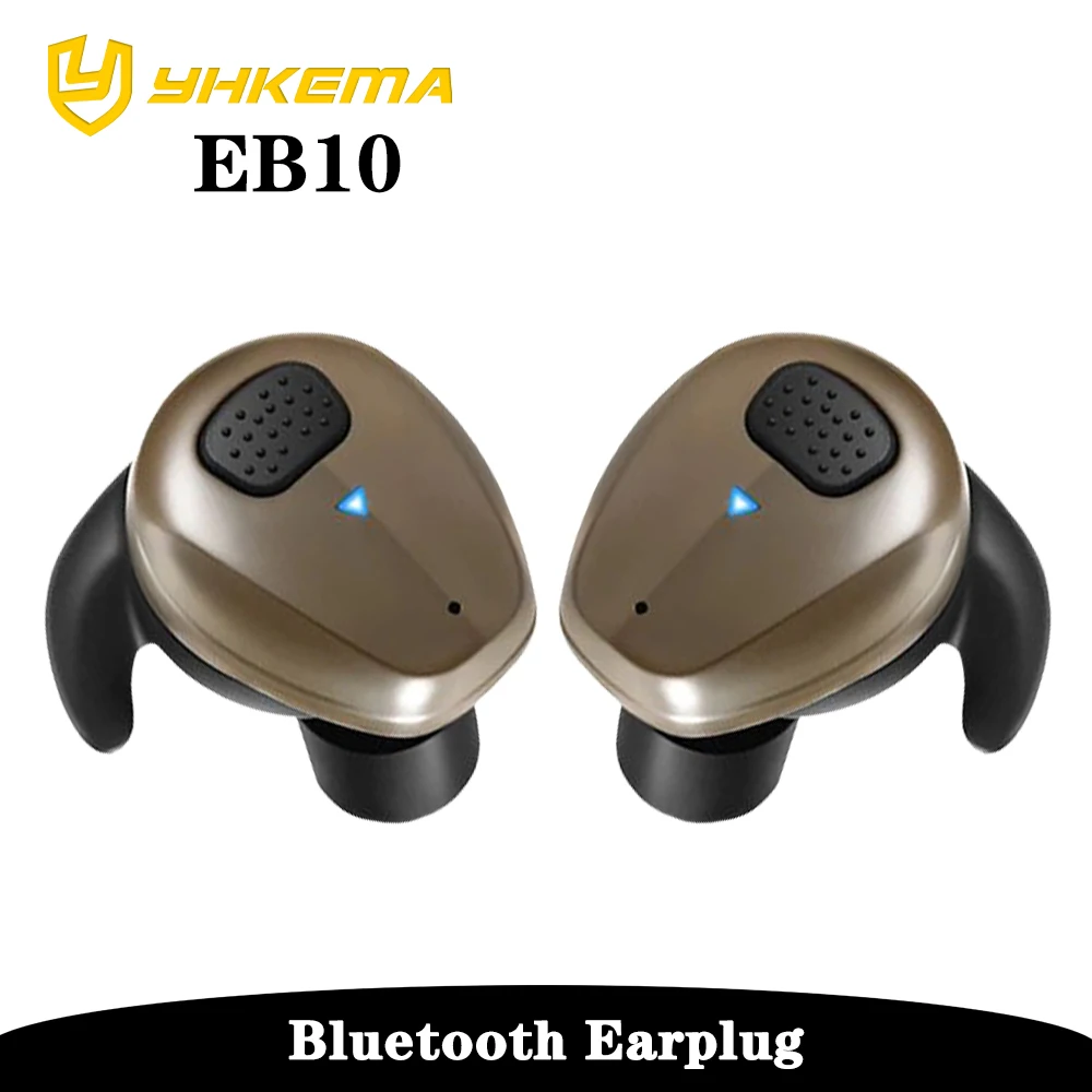 YHKEMA EB10 anti-noise earplugs rechargeable,noise reduction rating 27 NRR,for hunting shooting noise-canceling tactical headset