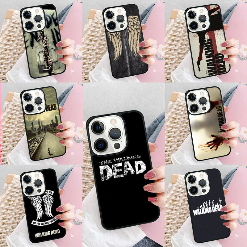 the walking dead logo Phone Case Cover for iPhone 16 Promax 15 Pro 13 14 Plus 11 12 Mini XR XS MAX Coque