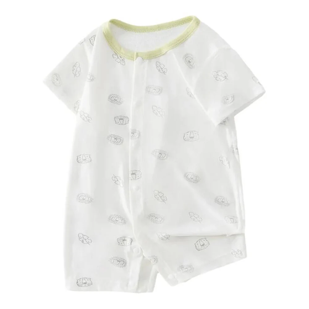 

Baby Girl Summer Clothing Thin Breathable Cute Pattern Infant Short Sleeve Rompers For Boys Newborn Baby Clothes