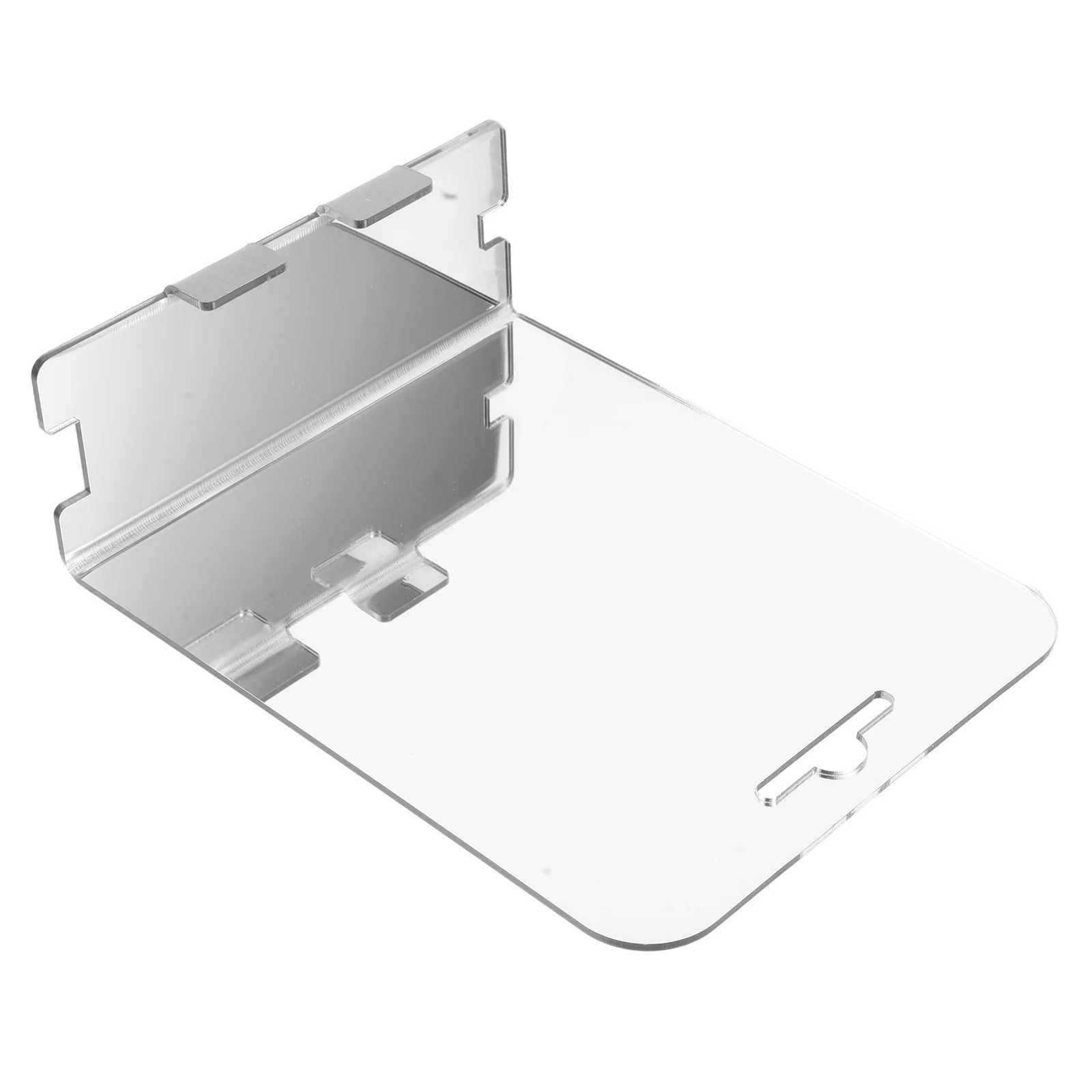 

Anti Fog Shower Mirror with Shelf Stainless Steel Hook Wall Mounted Shaving Makeup Mirror Fogless Shower Accessories