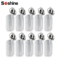 Soshine 2 AA to D Battery Convertor Adapter Portable Holder Storage Box 2 AA to 1 D Size Switcher Converter Battery Holder Case