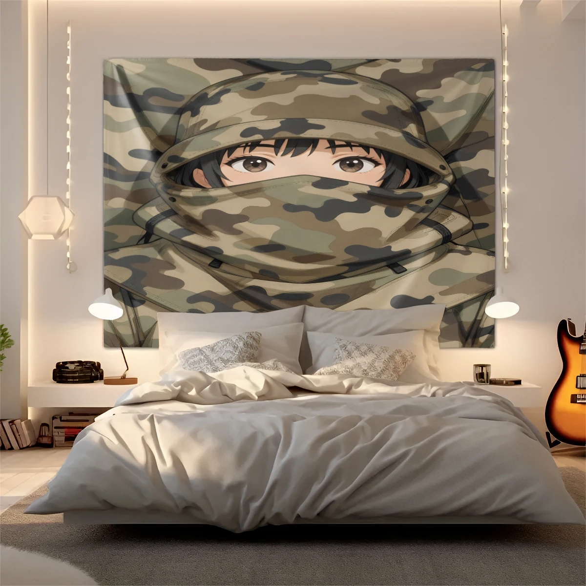 

Камуфляжный гобелен Bape Baby Milo в стиле хип-хоп, настенное панно для спальни, гостиной, общежития, коридора, декор для комнаты подростков, подарок