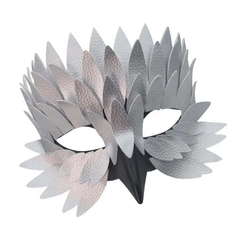 652F Artystyczny styl piórkowy Półmaska ​​na imprezy tematyczne i kreatywne odgrywanie ról Regulowane akcesoria kostiumowe