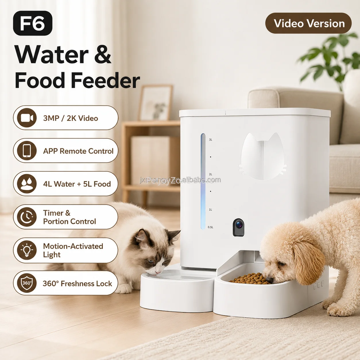 Distribuidor Inteligente de Croquetas RFID para Múltiples Gatos, Dispensador Automático de Comida con Chip