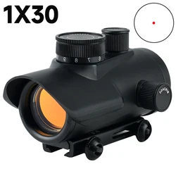 1x30 Red Dot Reflex Sight Tactical Optical Collimator Holographic Outdoors Hunting High-definition Positioning Mirror 16mm Rail