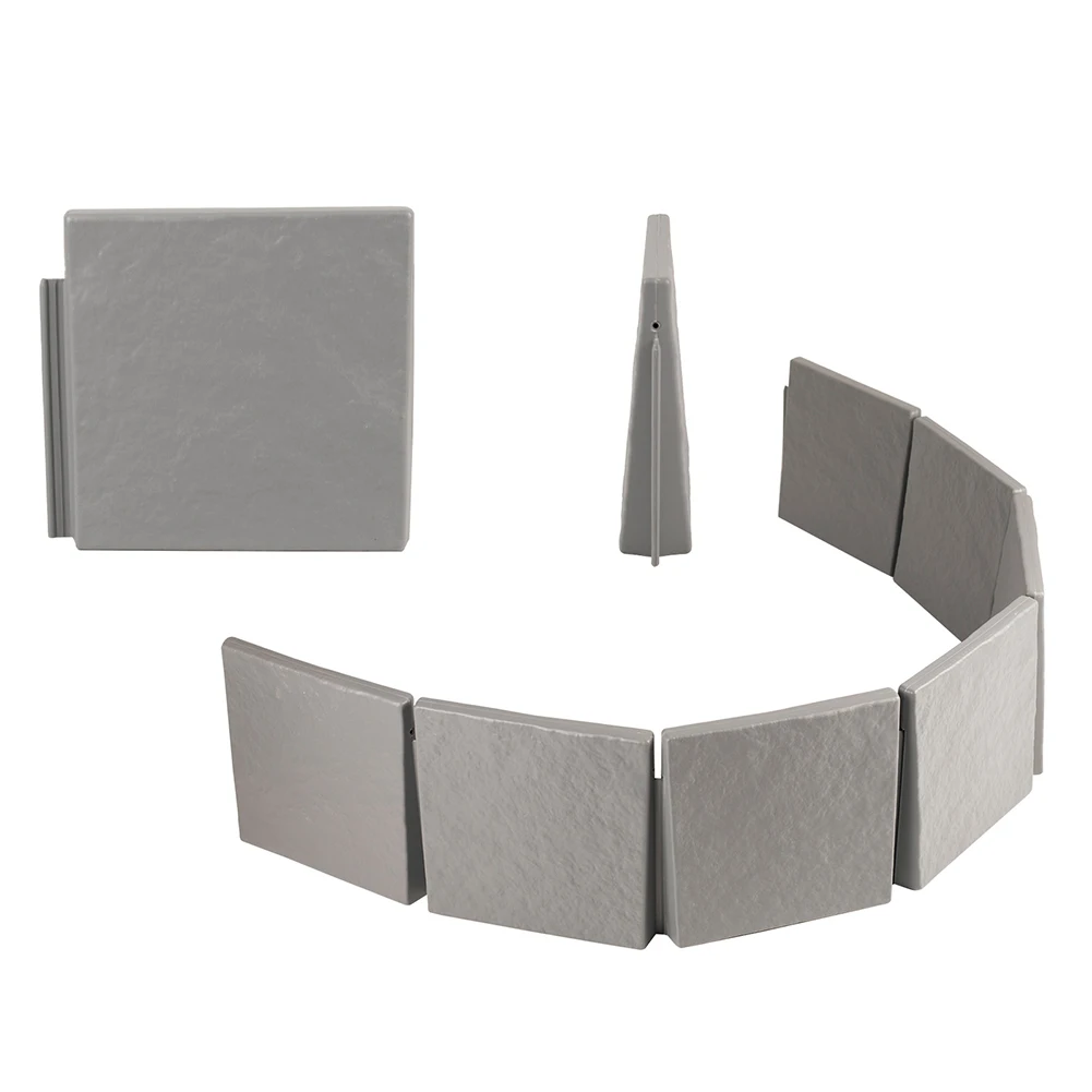 حواف الحجر المقلد تحمي النباتات من ضرر الربط سياج مرن البستنة أدوات الحدائق الحجرية المقلدة