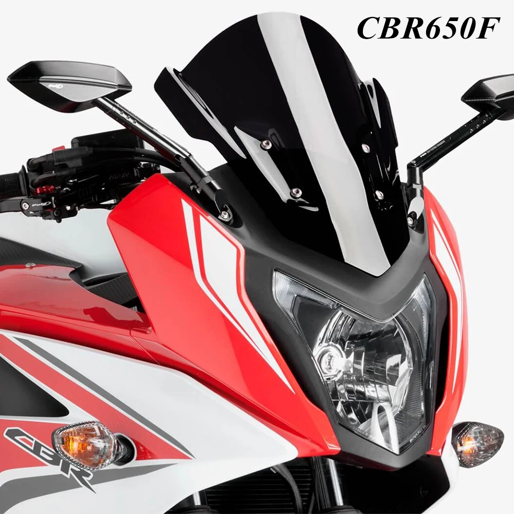 For HONDA CBR650F CBR 650F CBR650 F 2014 2015 2016 2017 Motorcycle Windshield Windscreen Wind Shield Screen Deflector Protection