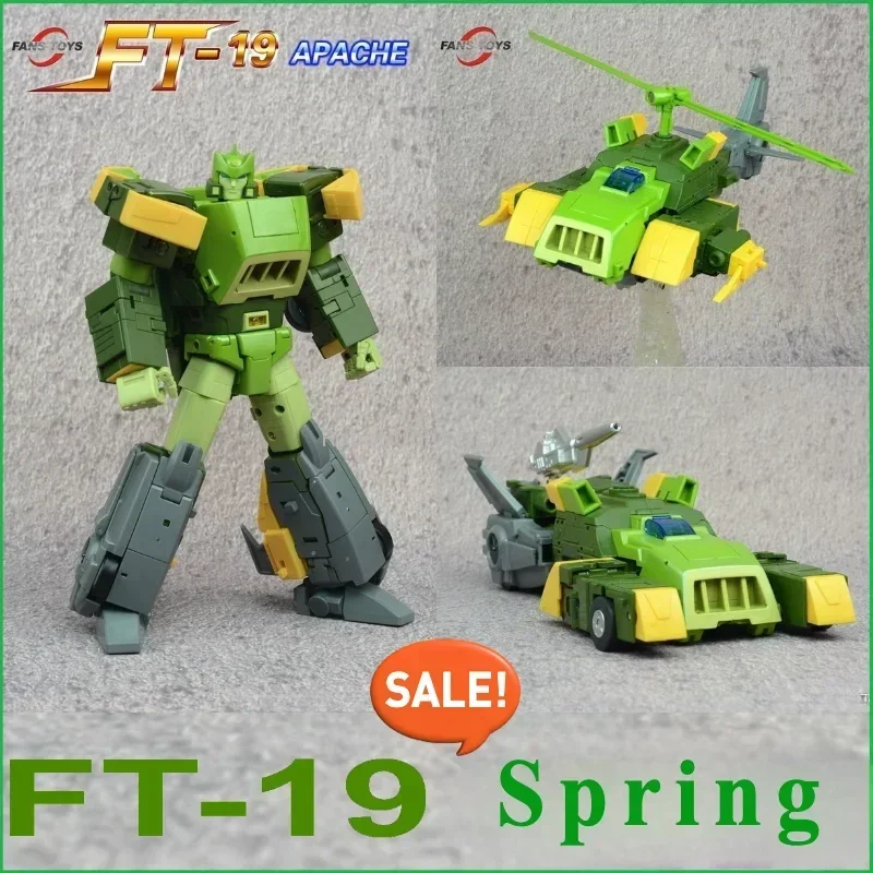 HOT In stock Transformation Toys Fanstoys Ft-19 Ft19 Apache Spring Baizhang Jump Three Change Warrior Action Figure toy