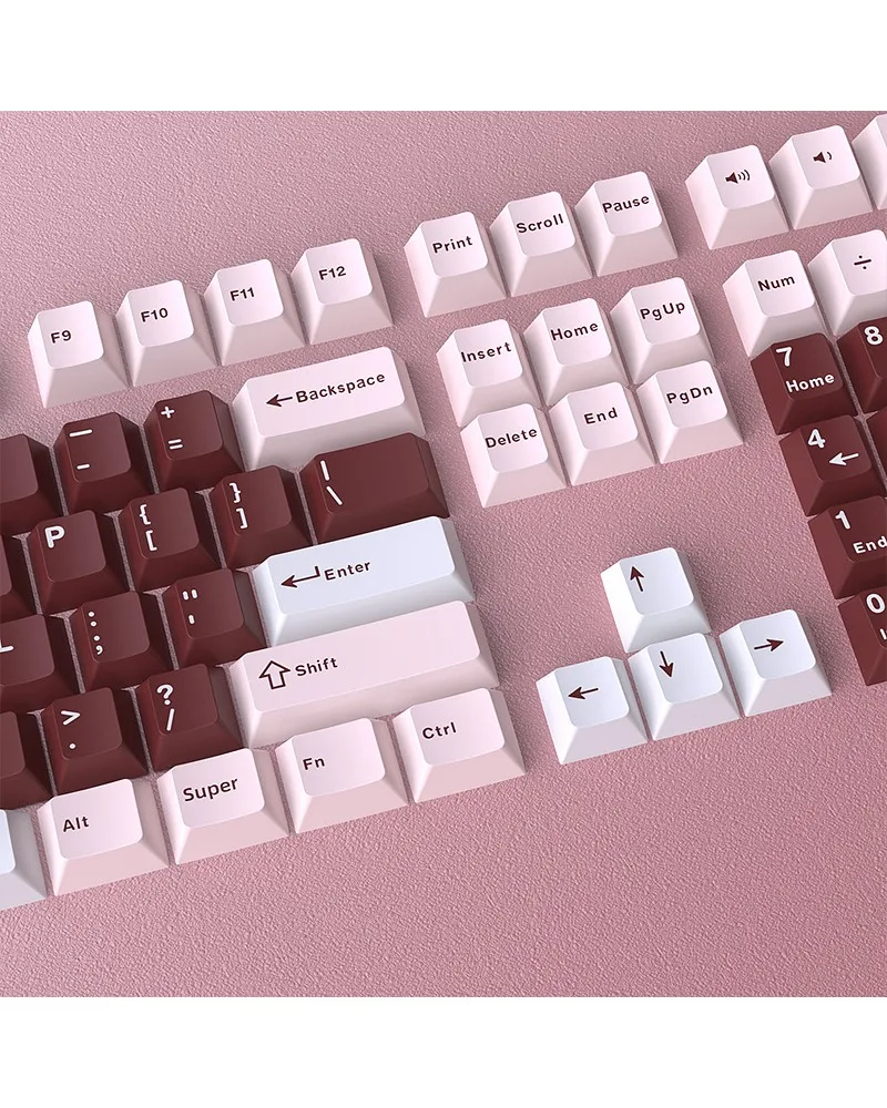 Keycap PBT material spot Darling red mechanical keyboard 126 small full set original height