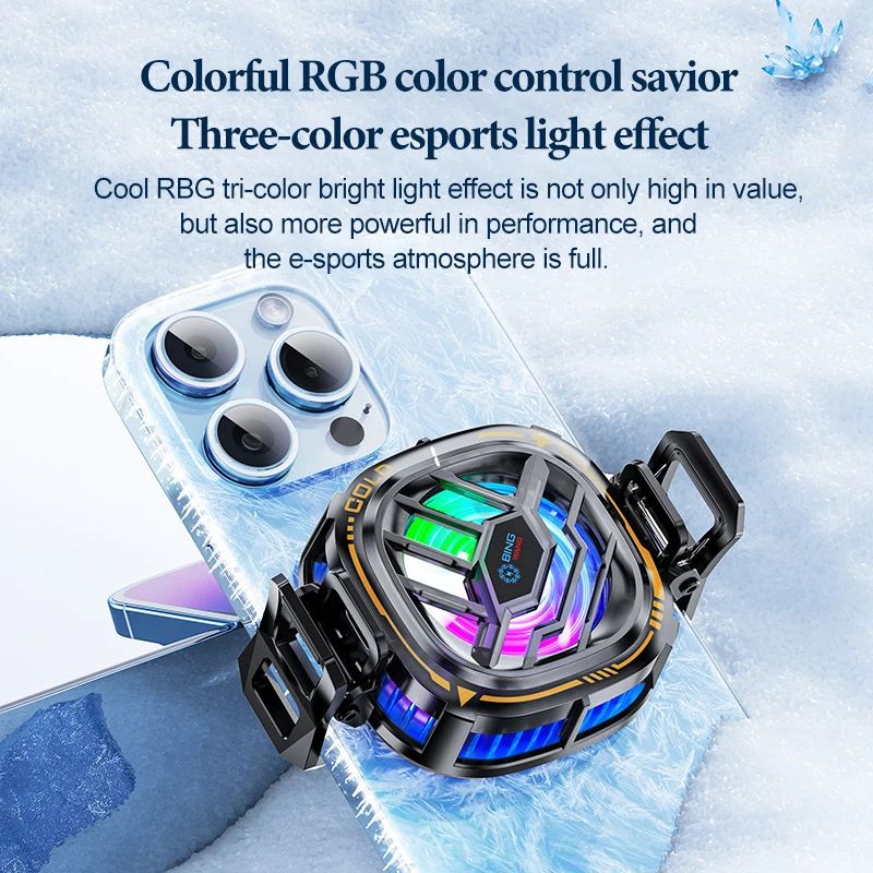 Fan Cooler For Phone Semiconductor Cooling Fan For Mobile Cooler Phone Gaming Portable Cooler Mobile Phone Cooler Fan Phone Clip