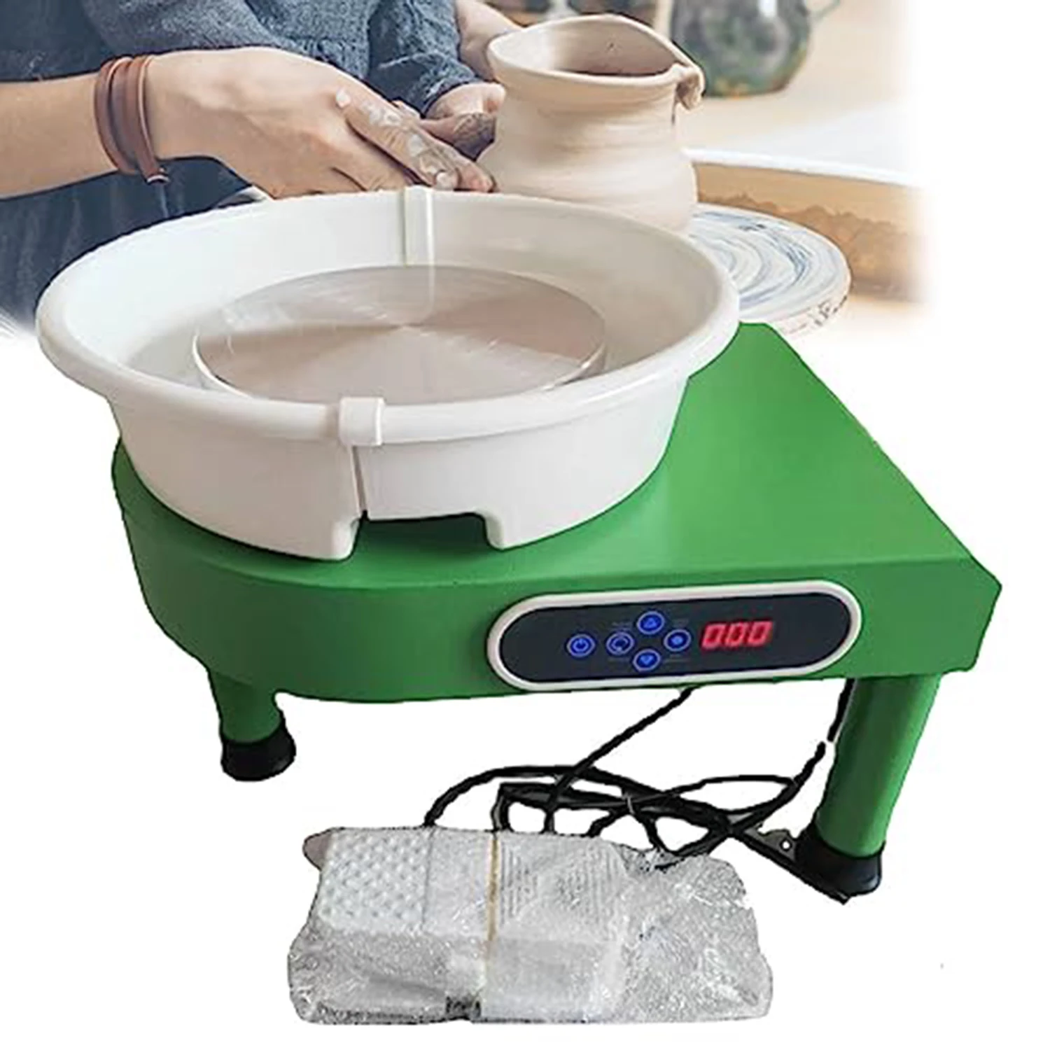 

12Inch Ceramic Wheel Forming Machine 350W Electric LCD Touch Screen Pottery Wheel Forming Machine