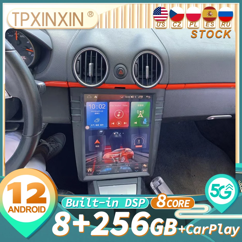 

Автомагнитола для Porsche Cayman 911 Boxster 997 2005-2012 Android 11, мультимедийный радиоплеер, GPS-навигация, головное устройство Carplay