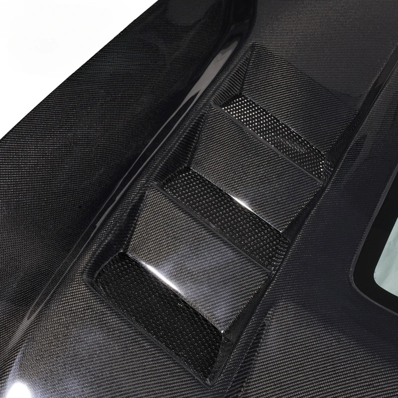 

Zengxuan For Ford Mustang Early Model Transparent Carbon Fiber Engine Compartment Cover