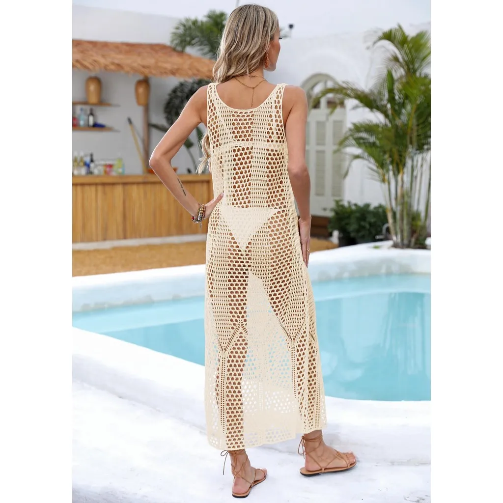 여름 숙녀 소녀 일반 섹시한 긴 드레싱 BIKINI-플러스 사이즈 커버 비치웨어 오버 사이즈 수영복 태양 보호 의류