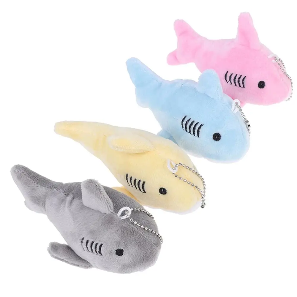 Doll Cartoon Simulation Shark Bag Pendant 12CM Backpack Keychain Ocean Animal Key Chain Pendant Shark Key Chain Shark Plush Toy