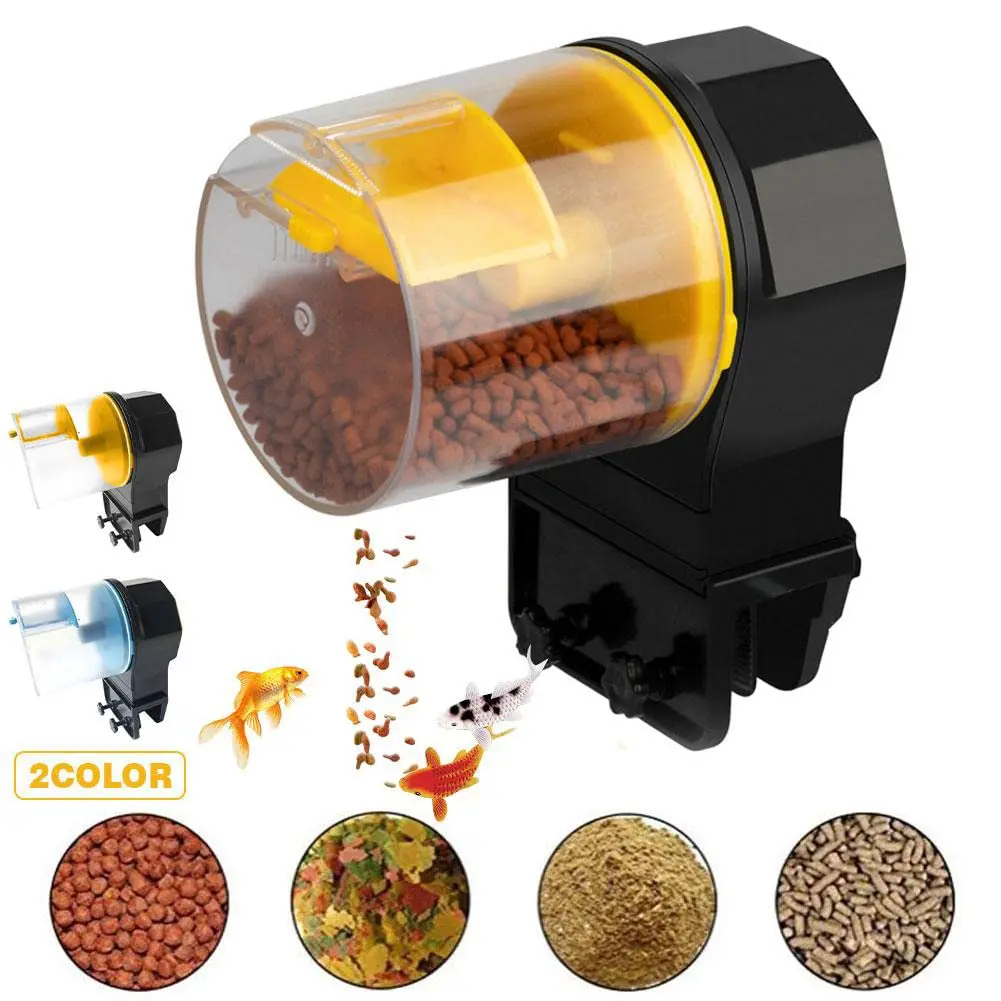 

Automatic Fish Tank Feeder 12 Hours/24 Hours Intelligent Timing Large-capacity Aquarium Fish Feeder Fish Food Dispenser