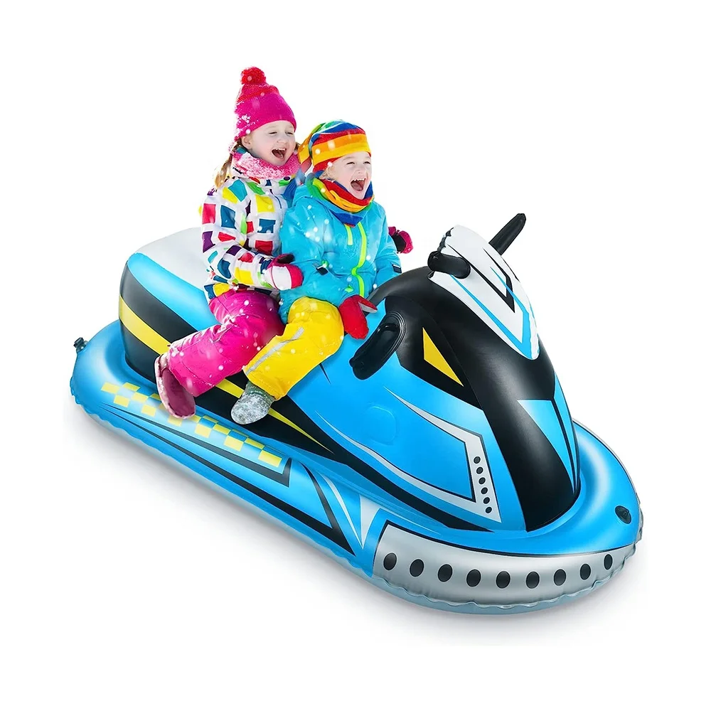 

Motor Winter Sports Outdoor Inflatable PVC Heavy Duty Snow Tubes Snow Sled With Handles for Family Adults Kids