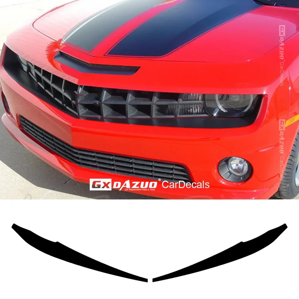 2010 2011 2012 2013 For Chevy Camaro FRONT BUMPER BLACKOUT Decal Vinyl Graphics Kit Matte Black Carbon Fiber Sticker