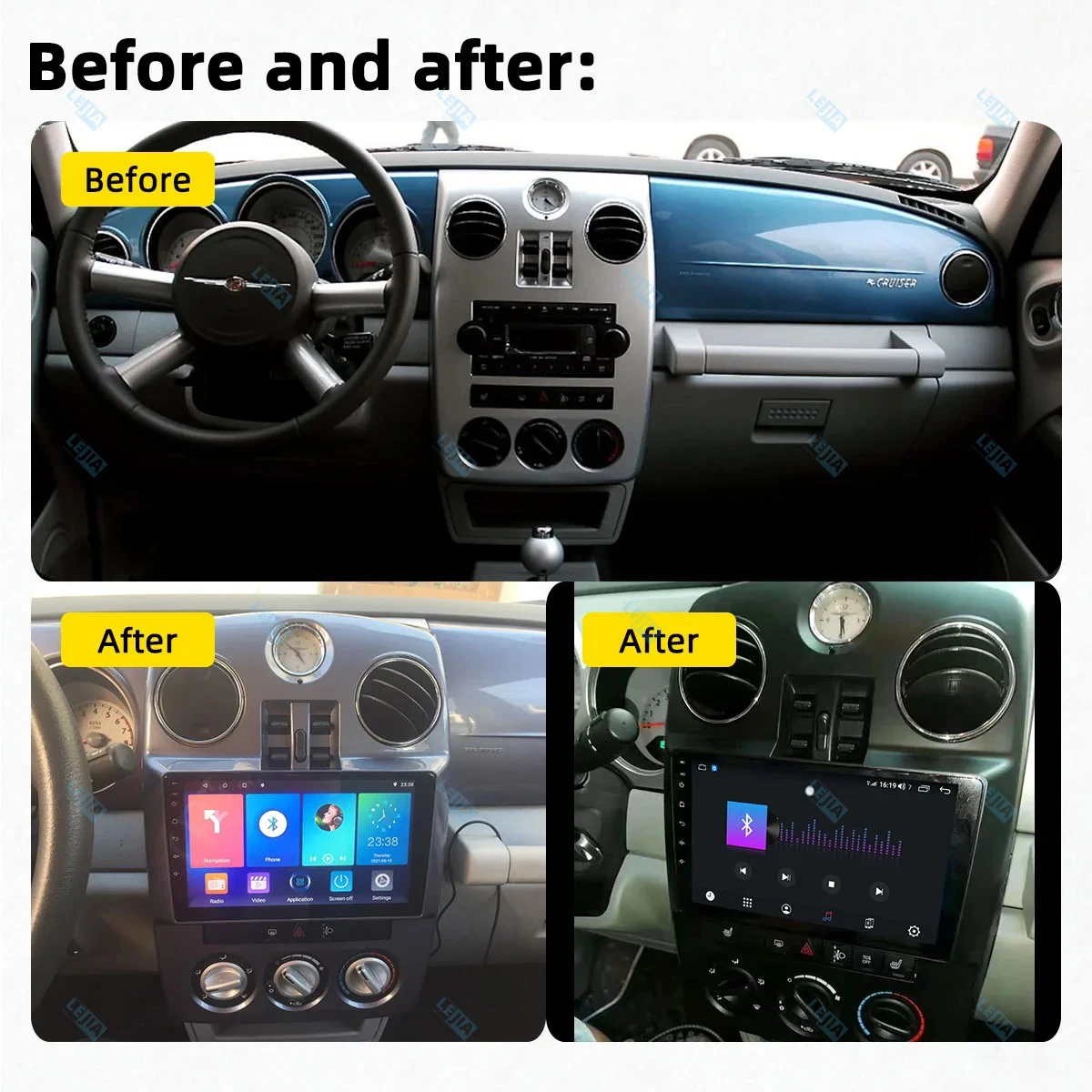 2 Din Android Car Radio Stereo for Chrysler PT Cruiser 2000-2010 GPS Navigation Head Unit  Autoradio Audio Car Multimedia Player