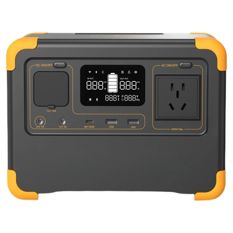 Lithium Iron Phosphate 600W Camping Office 220V Emergency Portable UPS Power Supply