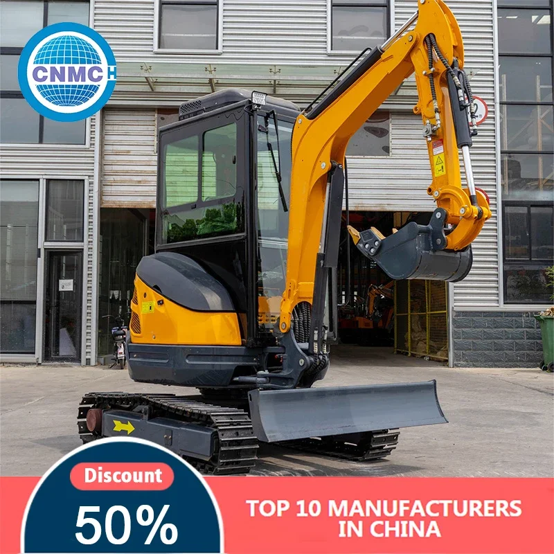 Mini Excavator 2.5 Ton Digger Multifunctional Compact Construction Machine Easy Operate High Quality Customizable Farm Garden