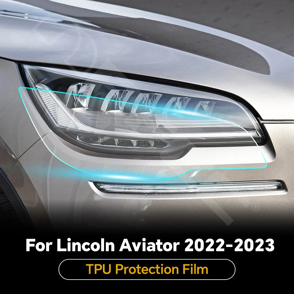 Headlight Rearview Film TPU Protection Film For Lincoln Aviator 2022-2023 Pre-cut PPF Clear Bra Car Sticker Anti-scratch Cover