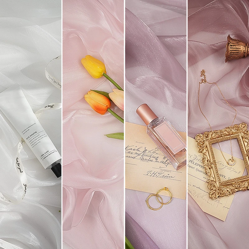 Oil Painting Gauze Photo Background Cloth Jewelry Gourmet Manicure Advanced Photography Decoration Ornaments Ins Photo Props