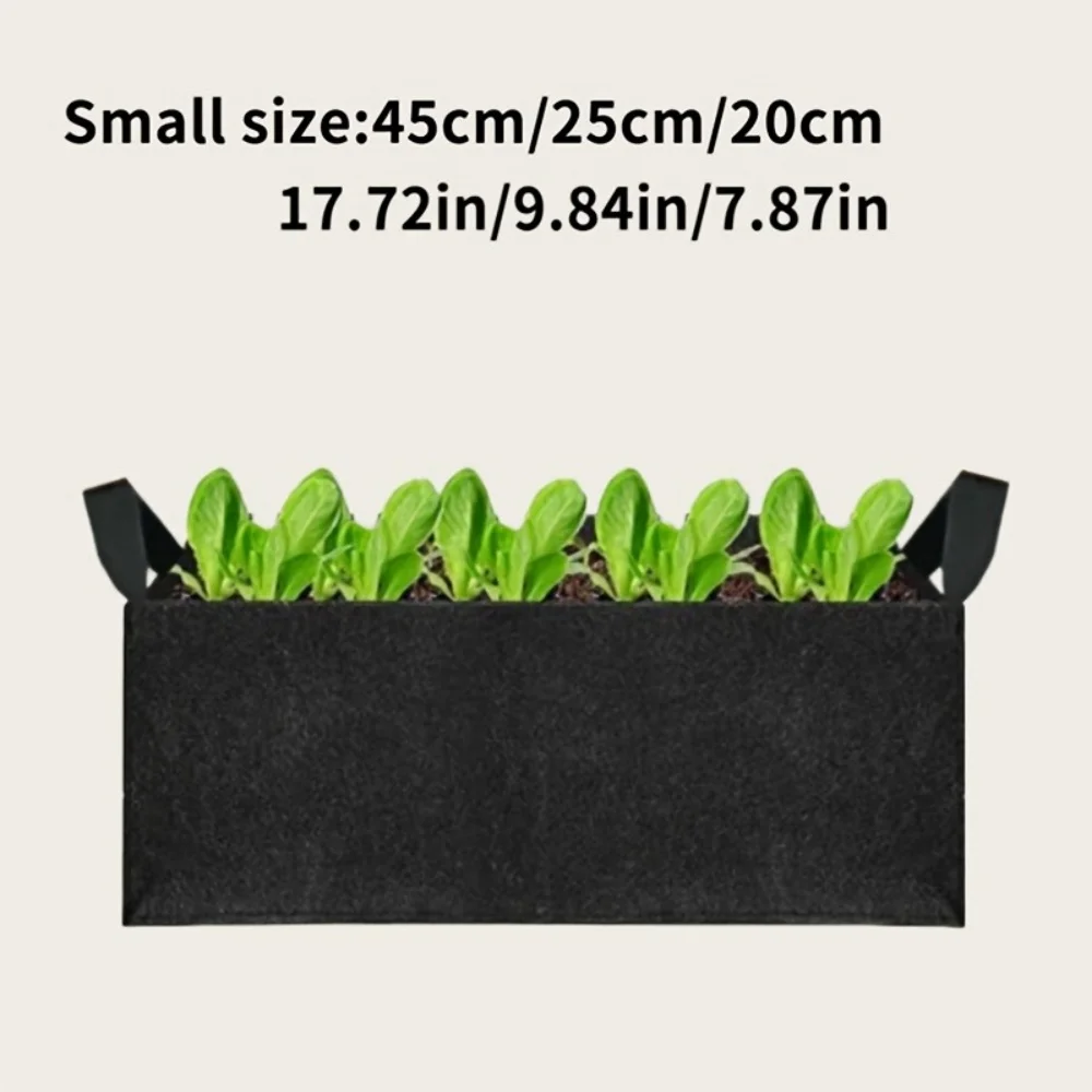 Breathable Square Planting Bag, Non-Woven Grow Bucket with Root Control Design, Space-Saving & Foldable for Versatile Gardening gallery 4