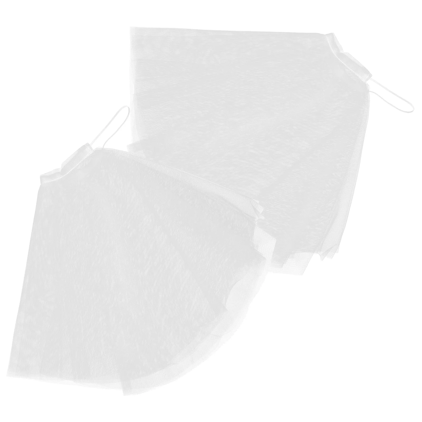 

2 Pcs White Bridal Tulle Sleeves Elegant Wedding Dress Accessories Removable Shoulder Flowers Net Lace Bridal Sleeve For Women