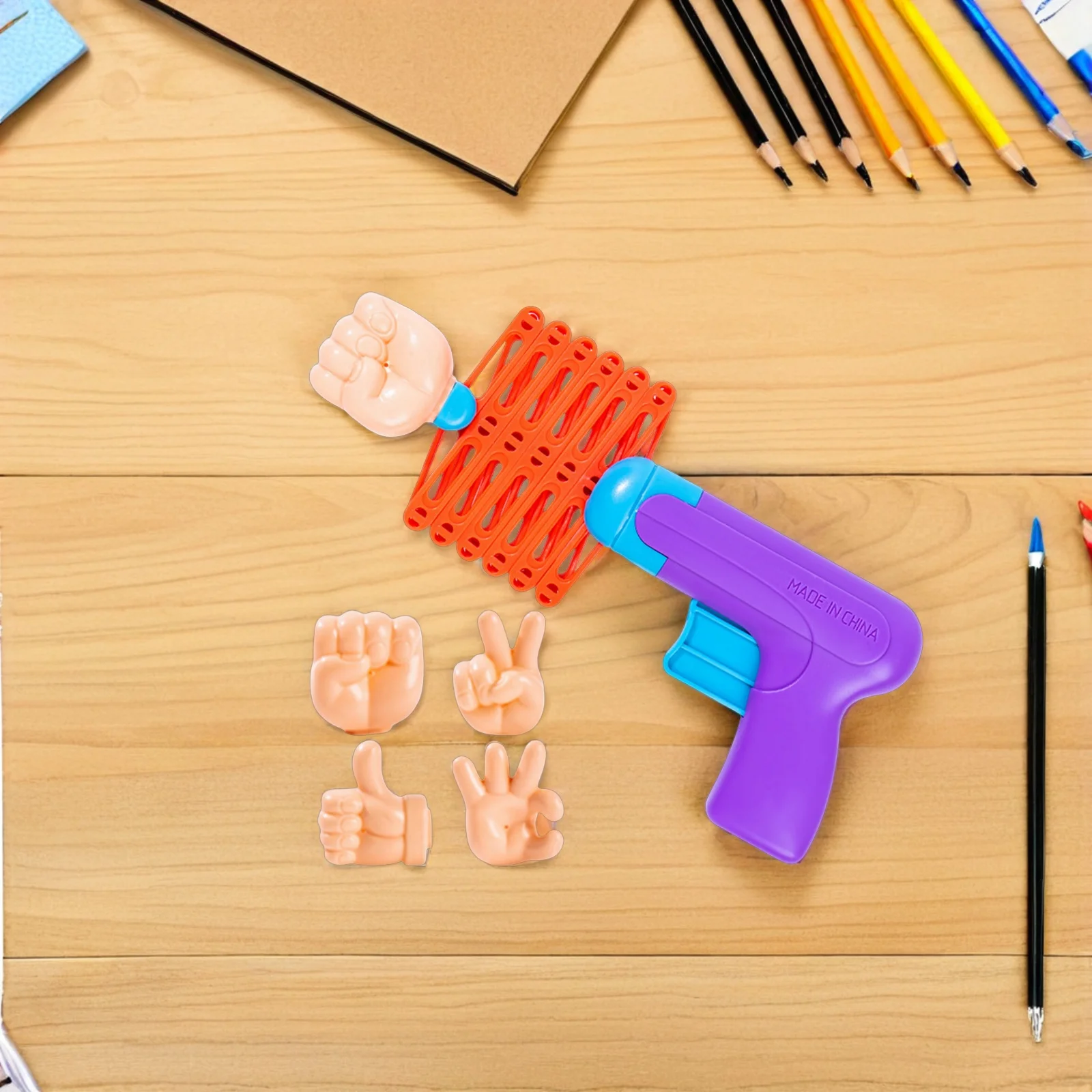 1 مجموعة تلسكوبي الربيع القبضات المزحة الإجهاد الإصدار الإبداعية مكتب داخلي الاطفال حفلة اللعب المزحة لعبة الربيع تلسكوبي قبضة