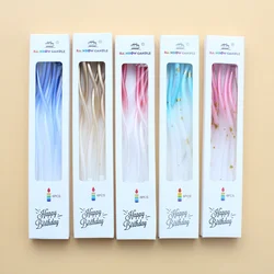 6 Pcs Colored Magic Long Candles Children's Birthday Candles Decorative Wedding Party Supplies Christmas Decorations Candles