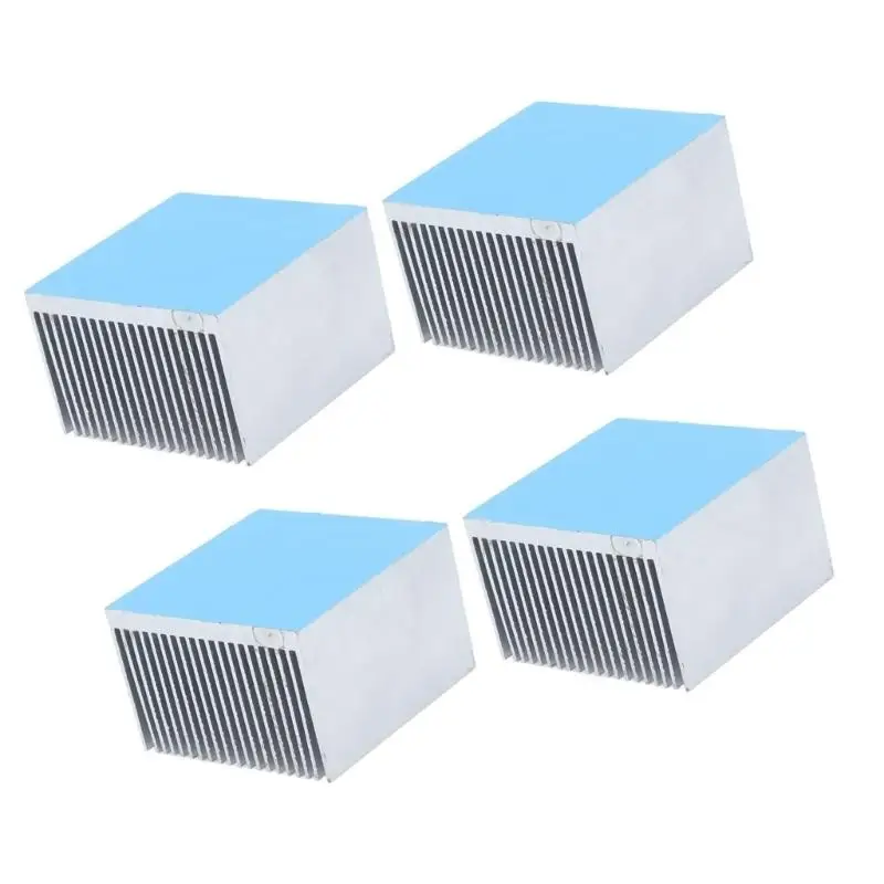 Y1UB 4Pcs Cooling Fins Aluminum Heatsink Radiator Heat Sink Cooling For Electronics CPU Module LED Light Device 60x60x39mm