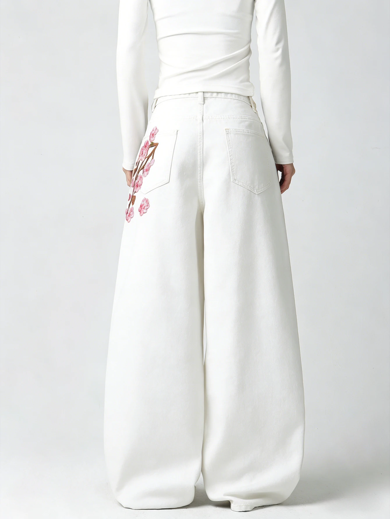 유럽과 미국 스타일, 핑크색 매화 자수, 드레이핑 효과 - Embroidery Effect 리뷰 및 가격