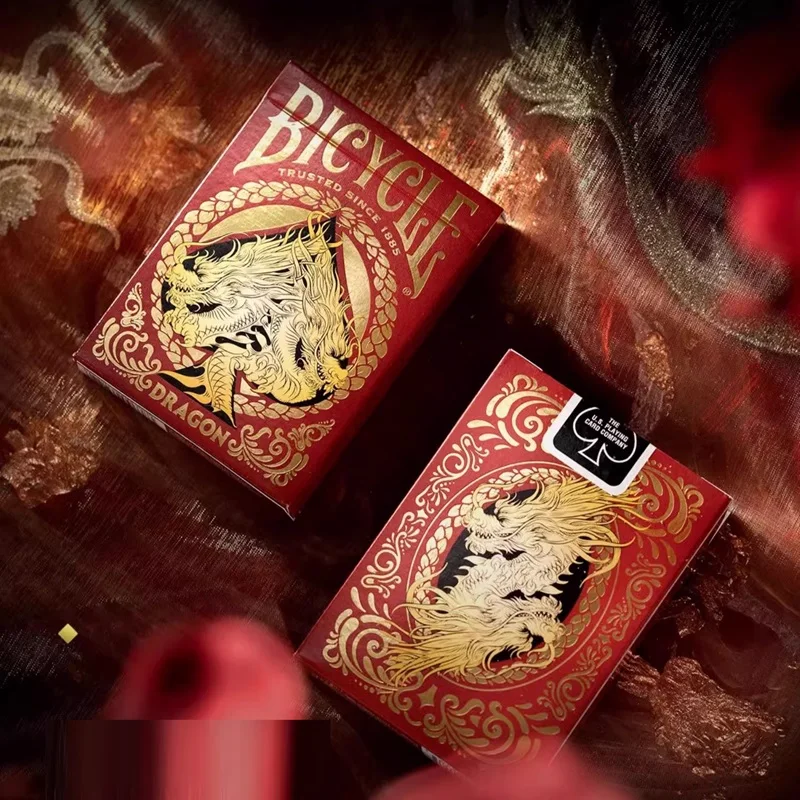 

Bicycle Dragon Red Playing Cards Deck Poker Size Card Games Magic Tricks