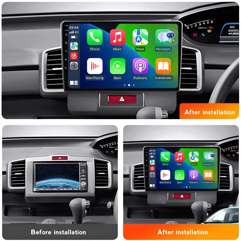 Android 16 Car Radio for Honda Freed 1 Spike 2008 - 2016 Multimedia Player Carplay Stereo 4G GPS DVD Head Unit Audio Navigation