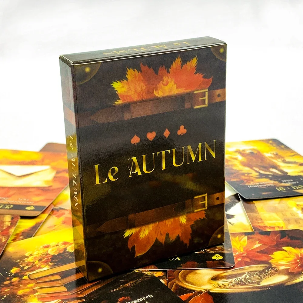 Jeu de cartes Le Autumn, 8.8x6.3cm, divination et croissance spirituelle, jeu de cartes Oracle de 36 cartes pour la divination, la méditation et les jeux de société