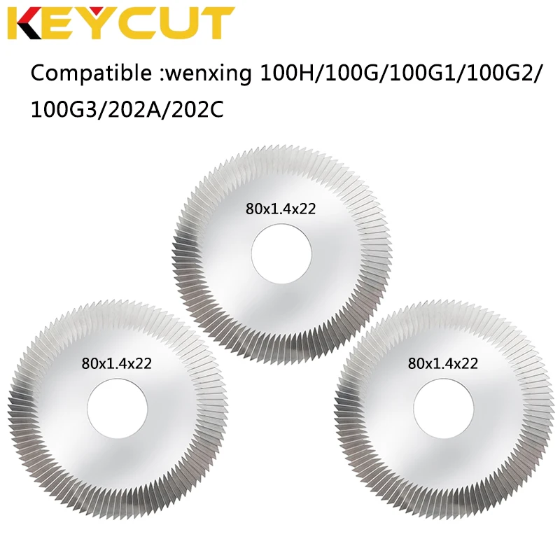 

Wenxing 0023 Боковая фреза 80x1,4x22 для WENXING 100G 100H JMA ATLANTA TOPEKA Дубликатор ключей послепродажного обслуживания слесарные инструменты