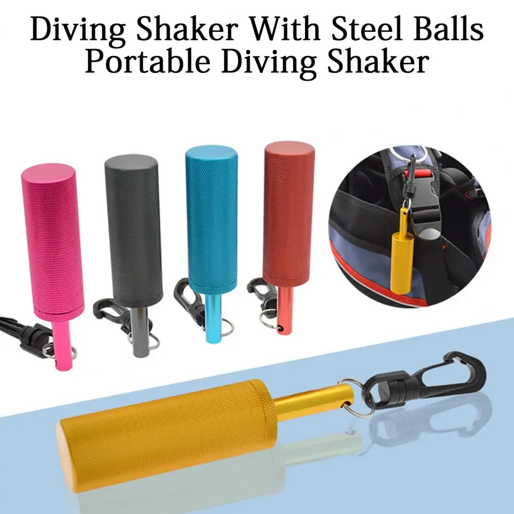 Scuba Diving Underwater Shaker With Clip Aluminum Alloy Underwater Communication Device Noise Maker Signal Bell For Scuba Diving