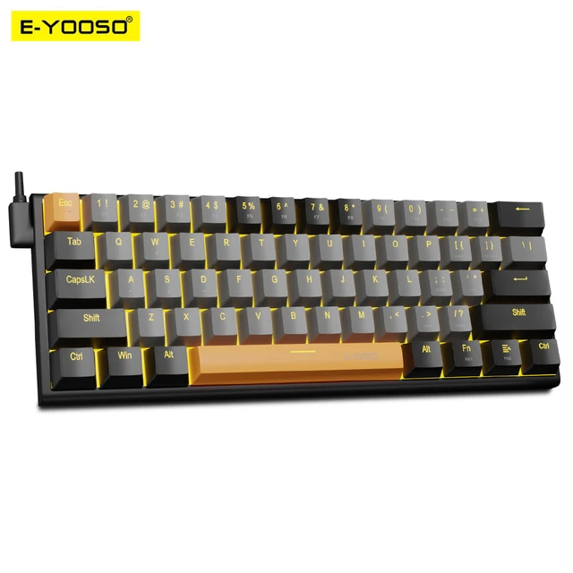 E-YOOSOメカニカルusbキーボード ゲーミングキーボード 赤軸 いいっ K-620