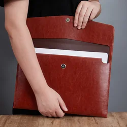 A4 Business Document Bag, Large Capacity Document Bag, Waterproof Office Archive Bag