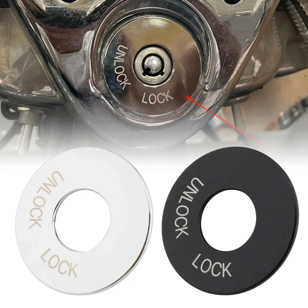 

Motorcycle Ignition Door Lock Insert Cover Cap Decorative Trim For Harley-Davidson Road King FLHR /Special /Classic